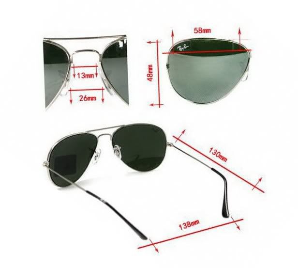 Ray Ban Aviator Dimensions Ray Ban Aviator Dimensions