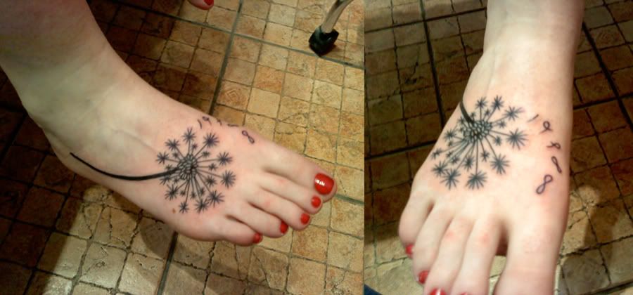 IT TURNED OUT SO COOL!!!!! and now we're foot tattoo sisters haha FEET HIGH 
