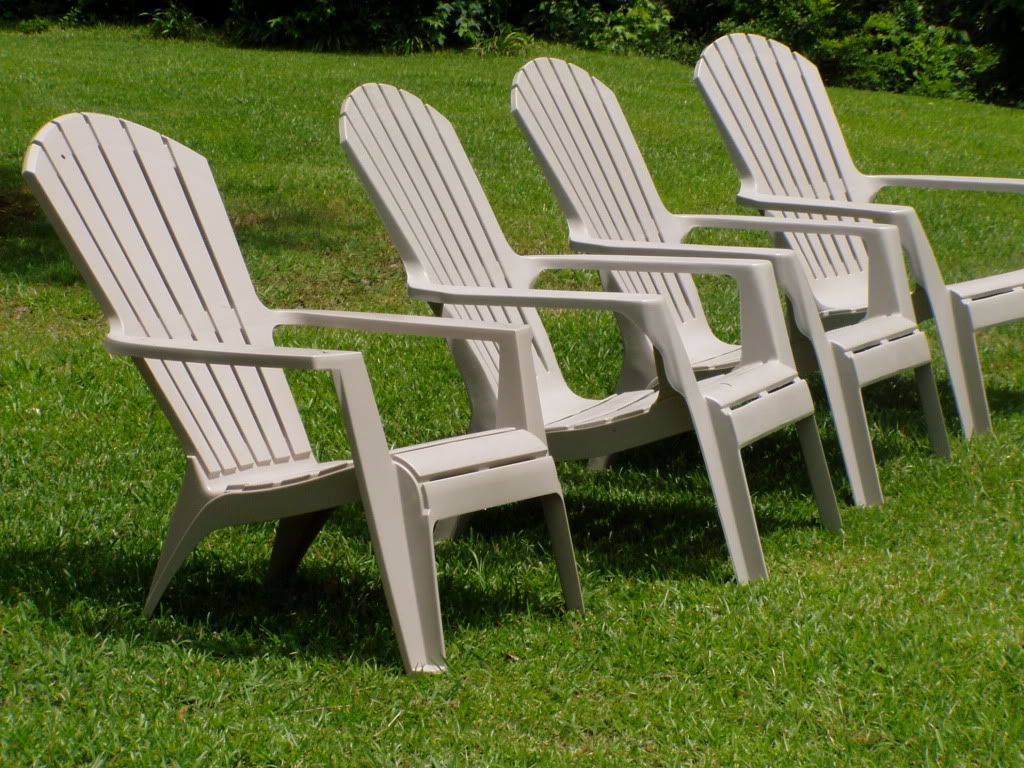 Chairs on lawn