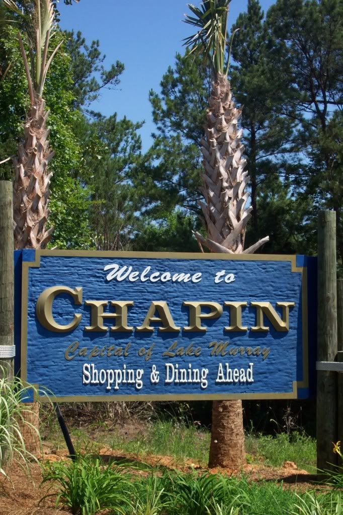 Welcome to Chapin, SC