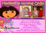 Dora the explorer Photo Birthday Invitations Party Supplies, Dora the explorer Photo Birthday Invitations Party Supplies Invites