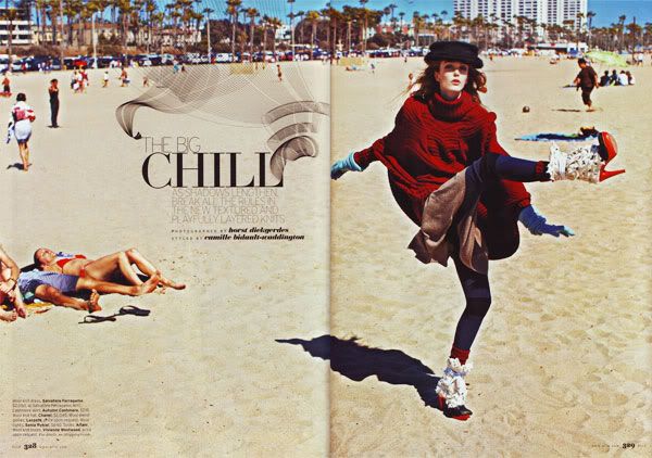 The Big Chill - Elle Magazine Dec 2009
