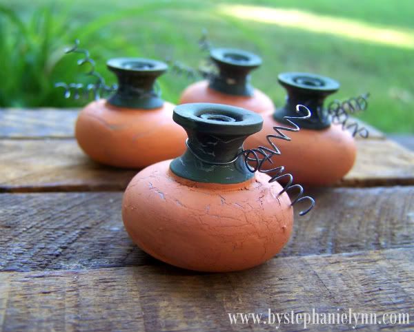 Door Knob Pumpkins