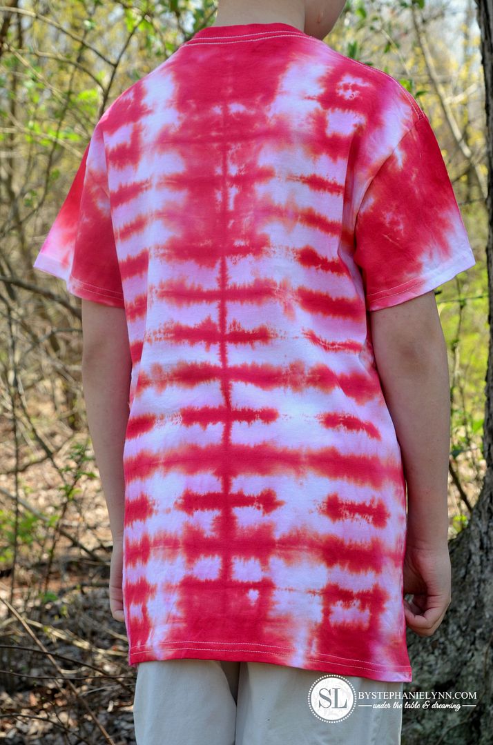 Accordion Rectangle Tie Dye Pattern