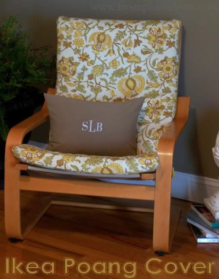 Make a Replacement Cover for An Ikea Poang Chair - bystephanielynn