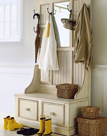 Entryway &amp; Mudroom Inspiration &amp; Ideas {Coat Closets, DIY Built Ins 