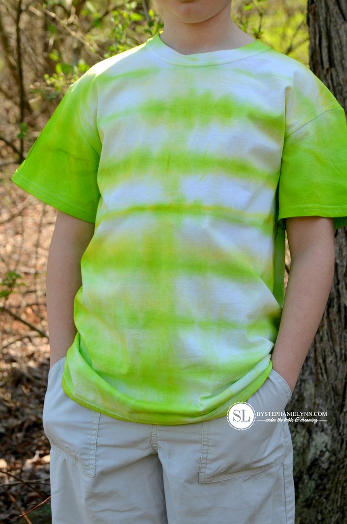 Horizontal Stripe Tie Dye Pattern