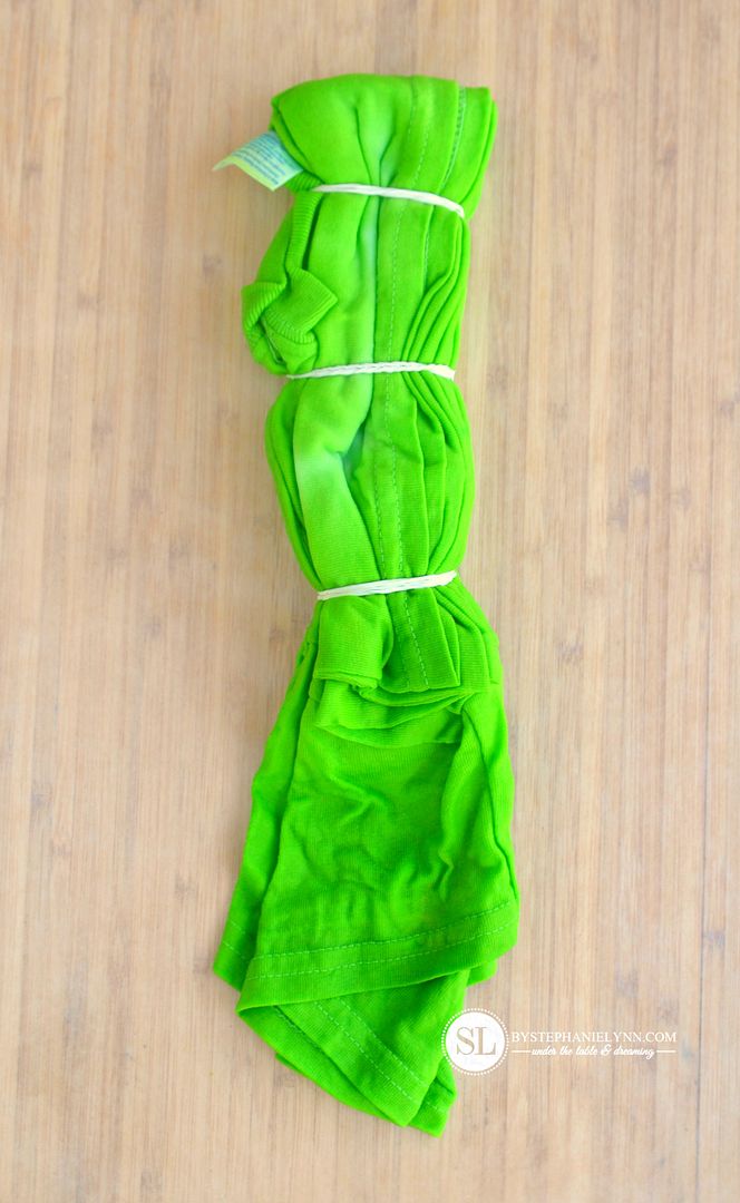Horizontal Stripe Tie Dye Technique