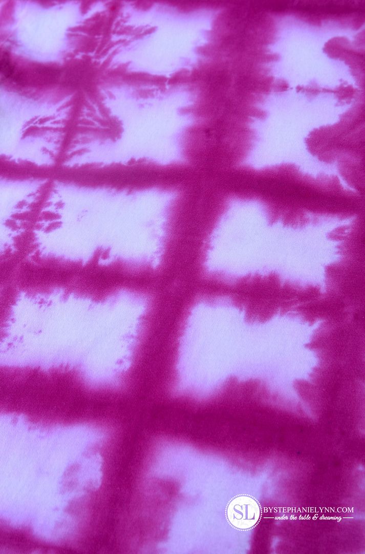 How to Make a Tie Dye Accordion Block Pattern