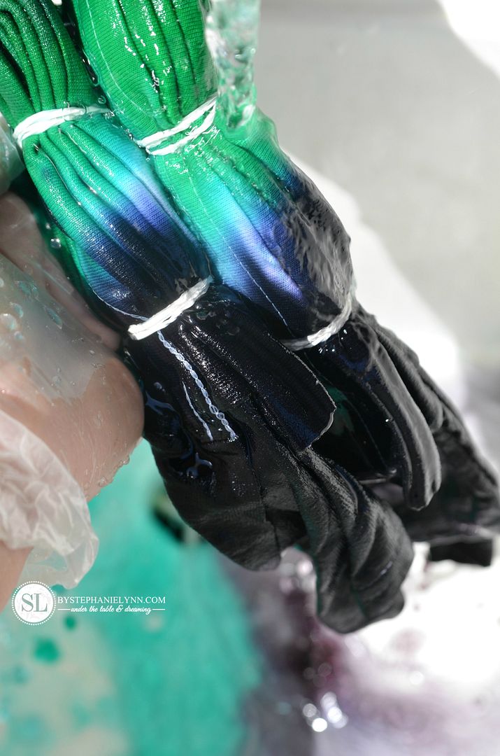 Rinsing Out Tie Dye Shirts