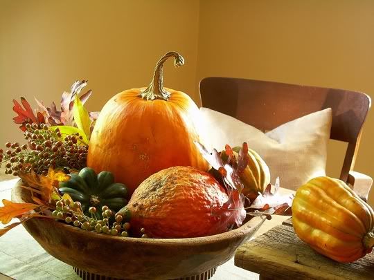 Fall centerpieces from Under the Table and Dreaming