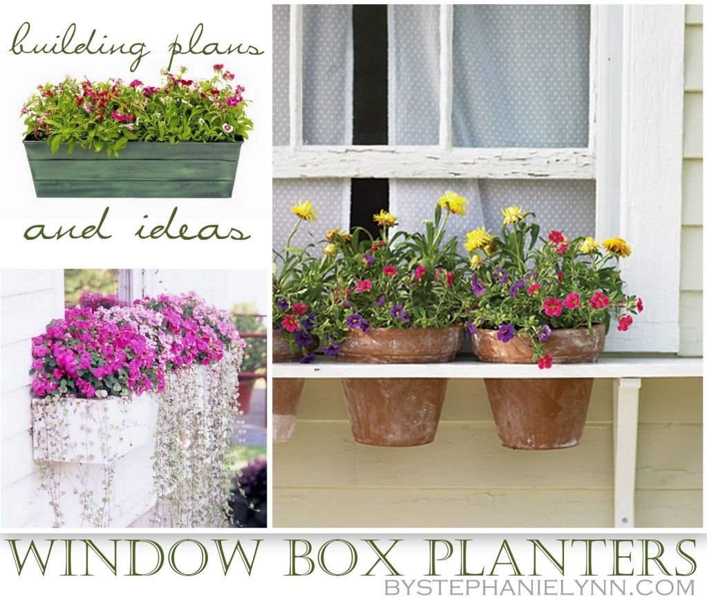 Ten DIY Window Box Planter Ideas with Free Building Plans - Tuesday {ten} - bystephanielynn