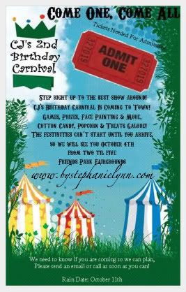 Quotes Picture on Carnival Birthday Party With Games   Creative Party Place