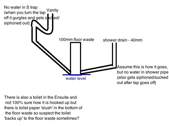 Ensuite Odour and Plumbing Siphons