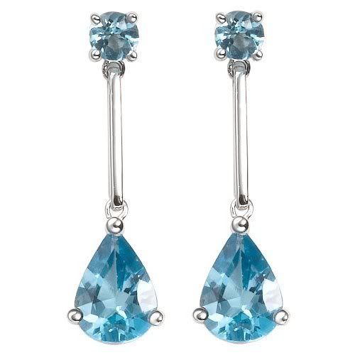 blue topaz earings - eid stall