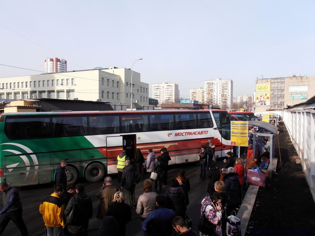 Погрузка на автобус