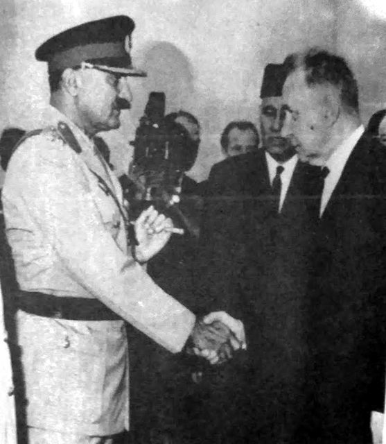 Мехди принимает советского премьера Косыгина в 1967-м