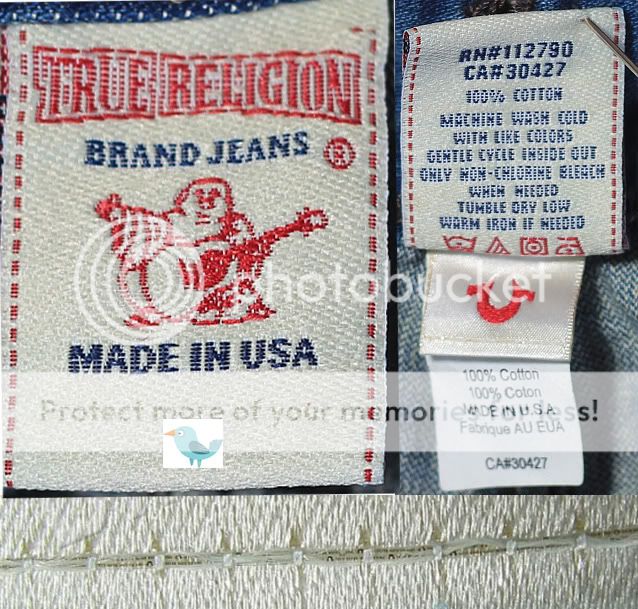 295 TRUE RELIGION JEANS RICKY GIANT BIG T SAVANNAH MED  