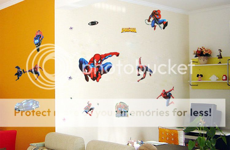 Spider Man Spiderman Wandtattoo Kinderzimmer Wandaufkleber Wandsticker