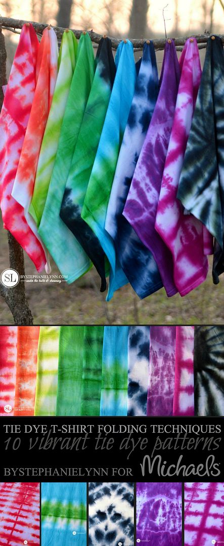 !0 Vibrant Tie Dye Patterns #MakeItWithMichaels 