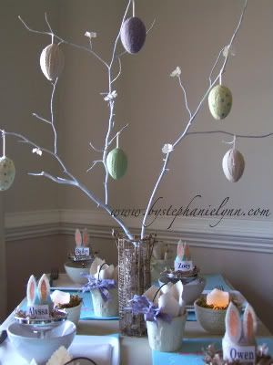 Flowering Easter Egg Centerpiece Tree