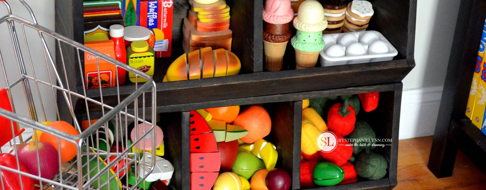 Build a Toy Storage Bin | toy emporium diy play food organizer #targettoys