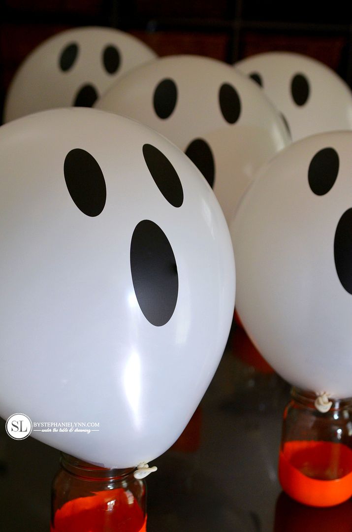 Candy Filled Ghost Balloons for Halloween 