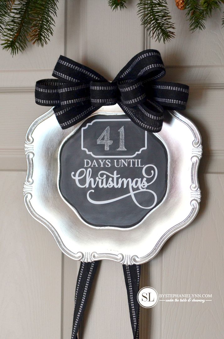 Chalkboard Christmas Countdown #michaelsmakers #madewithmichaels
