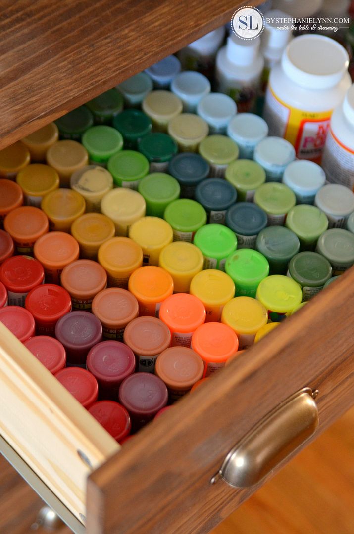 Craft Paint Storage Ideas #michaelsmakers
