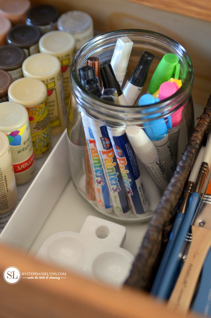 Craft Paint Supply Storage Ideas #michaelsmakers 
