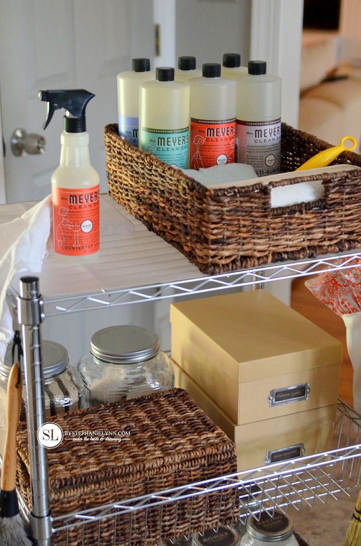 DIY Cleaning Cart Caddy #michaelsmakers 
