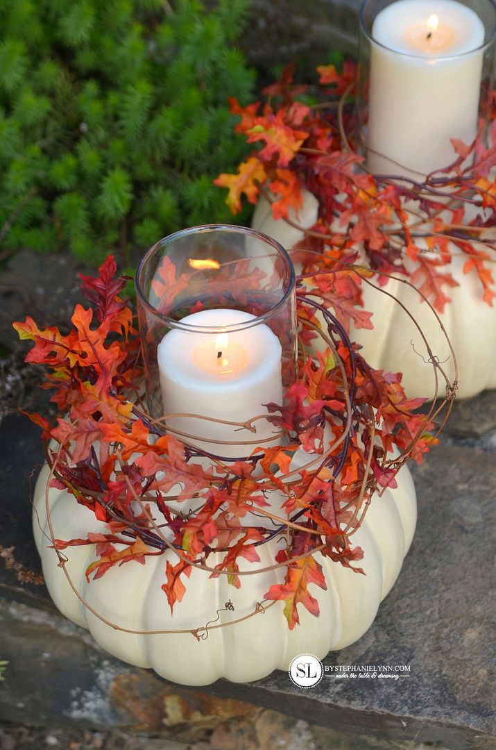 DIY Craft Pumpkin Candle Holder #michaelsmakers 