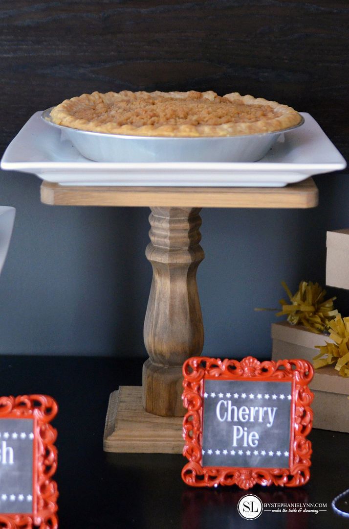 DIY Dessert Cake Plates Pie Bar #michaelsmakers 