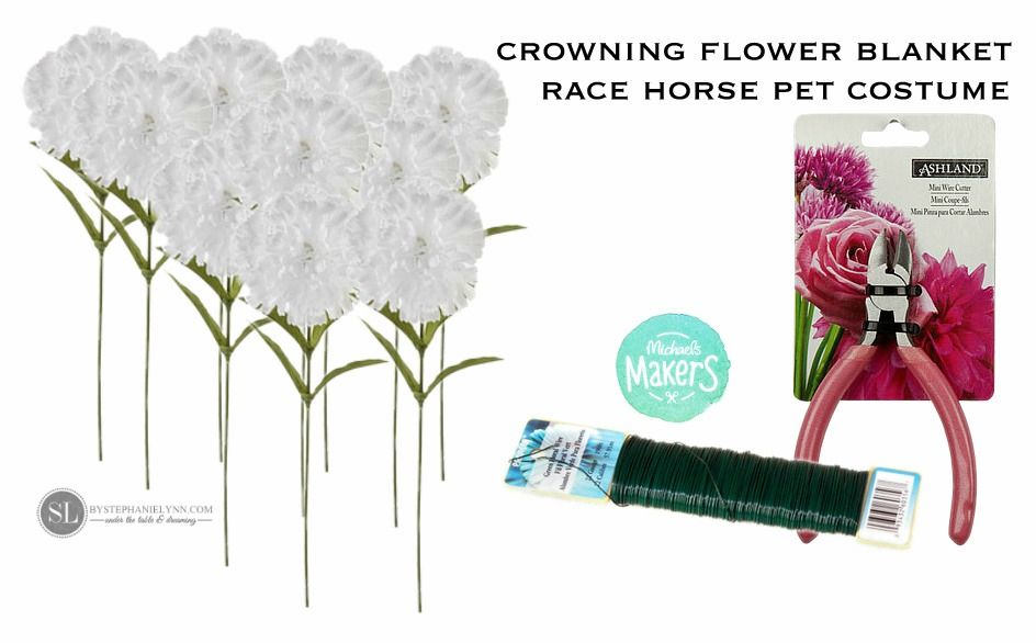 DIY Crowning Flower Blanket Race Horse Pet Costume #michaelsmakers 