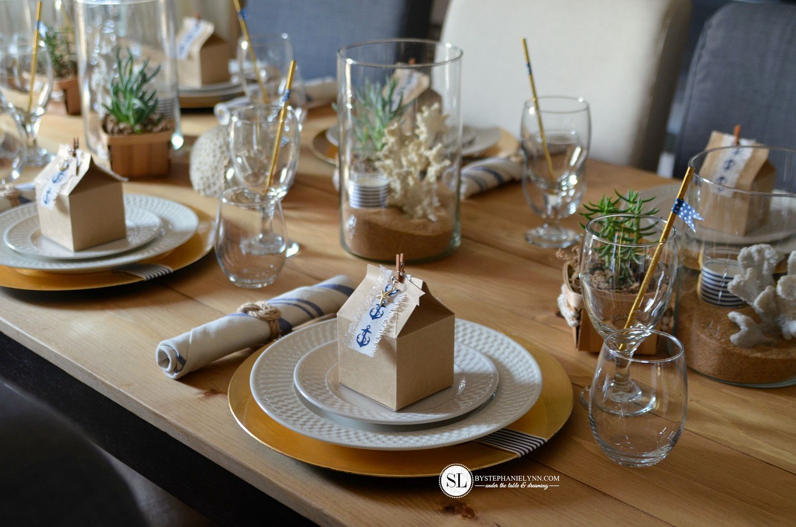DIY Nautical Party Table Ideas #michaelsmakers 