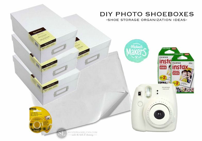 DIY Photo Shoe Box - Closet Storage Organization Ideas #michaelsmakers 