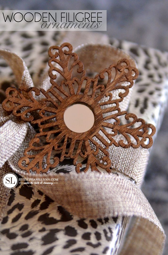 Wooden Filigree Ornaments #michaelsmakers
