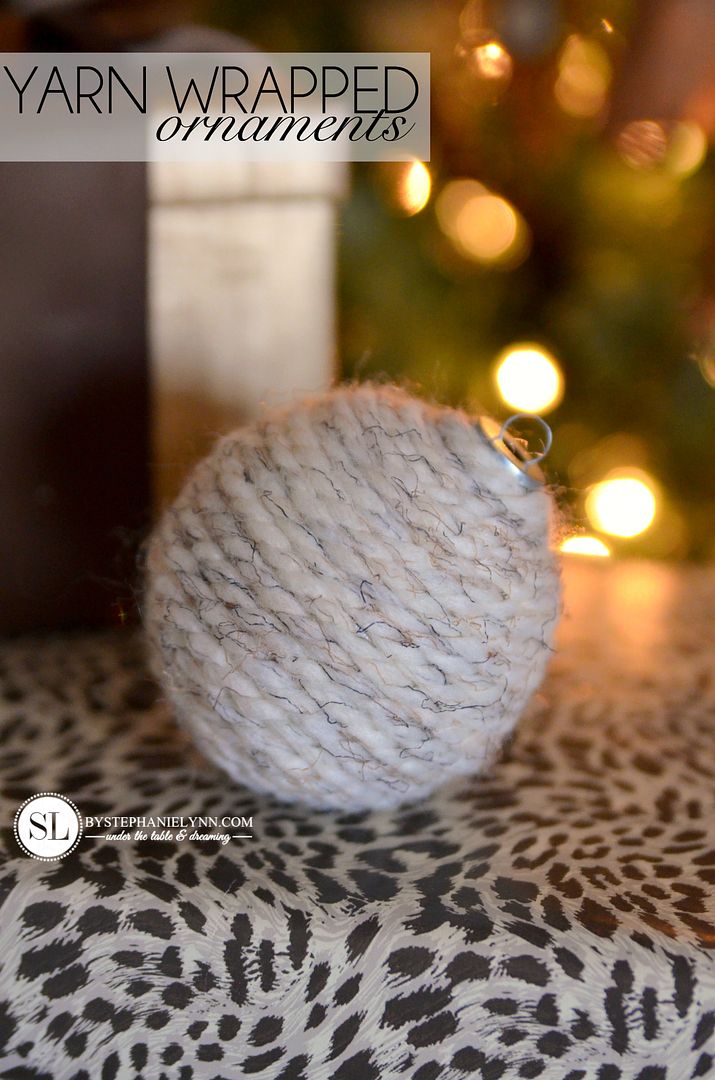 DIY Yarn Wrapped Ornaments #michaelsmakers