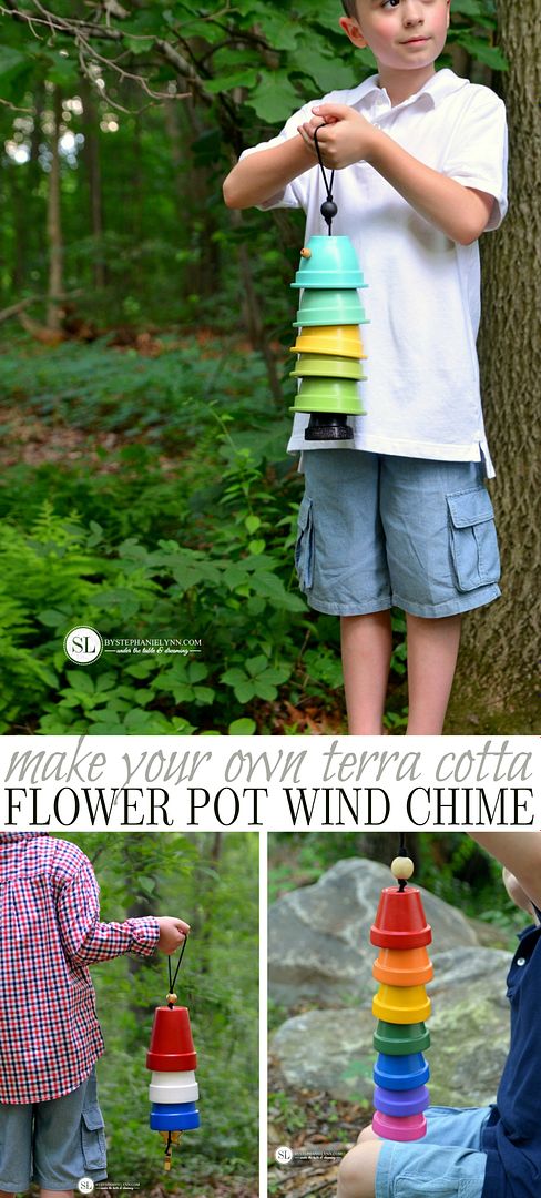 Flower Pot Wind Chimes | how to make a terra cotta clay pot wind chime #michaelsmakers #craftinstyle 
