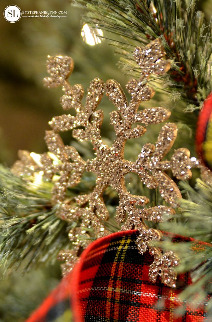Glitter Wooden Snowflake DIY Christmas Ornament #michaelsmakers 