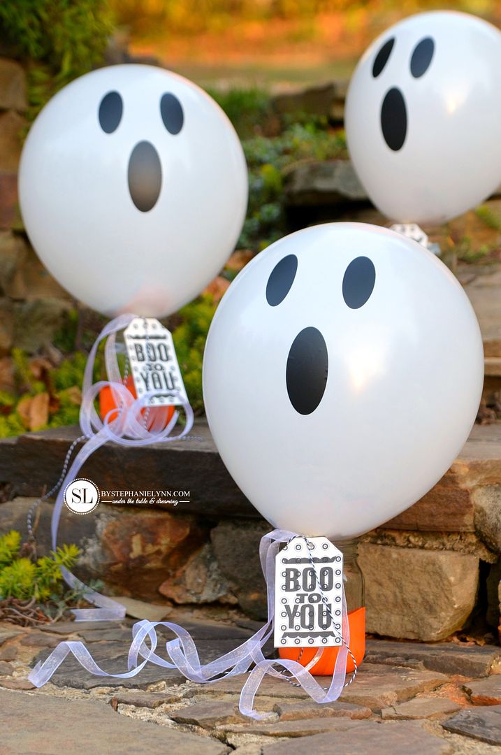 Halloween Ghost Balloons Neighbor Boo 