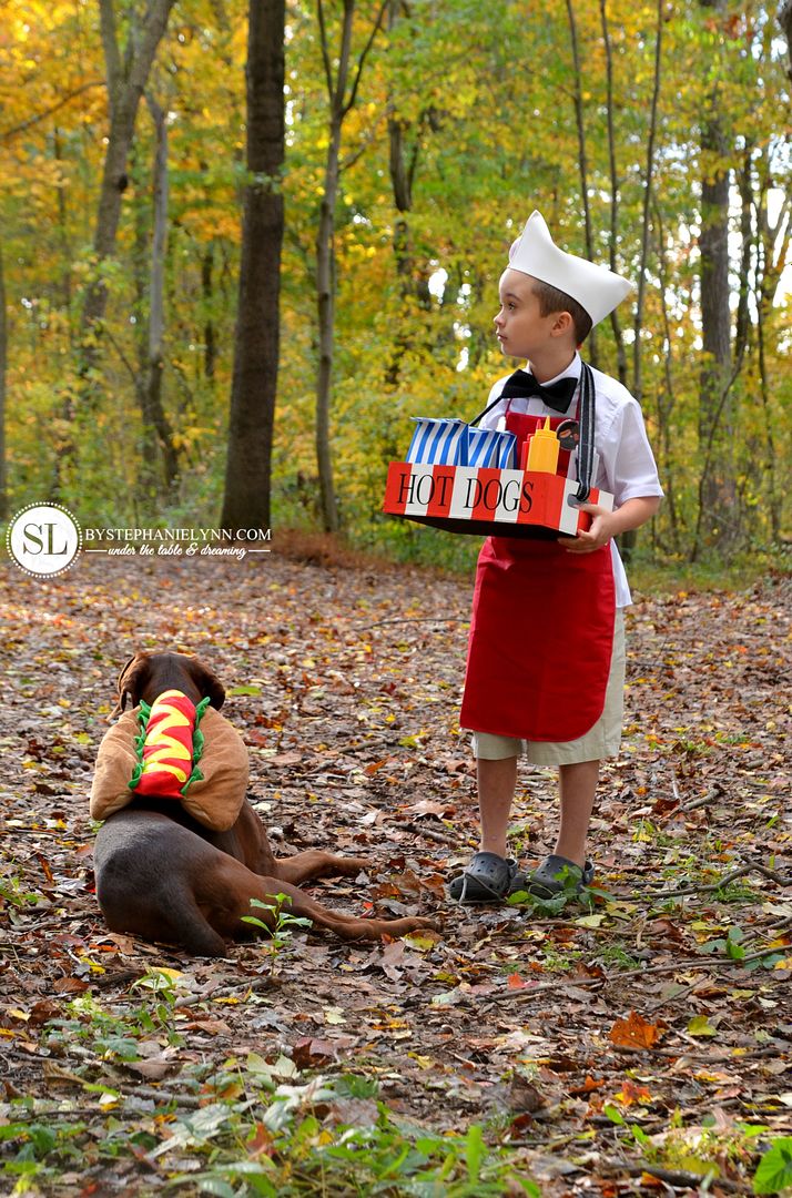 Hot Dog Vendor and Hot Dog Costume #michaelsmakers 