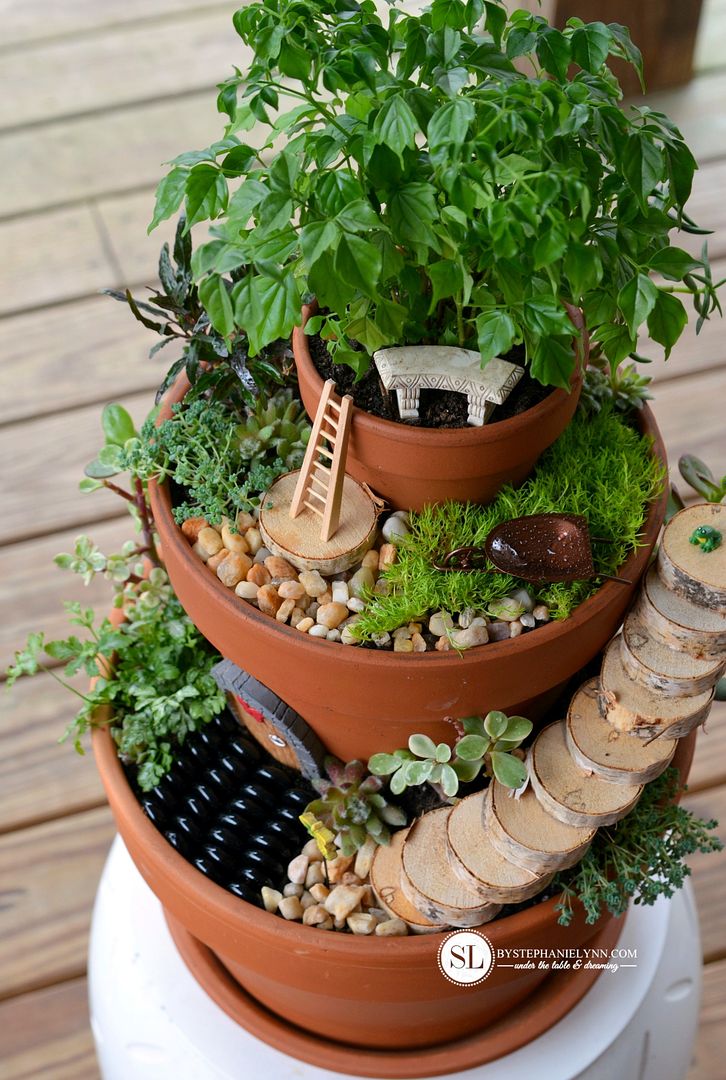 How to make Flower Pot Fairy Gardens #michaelsmakers 