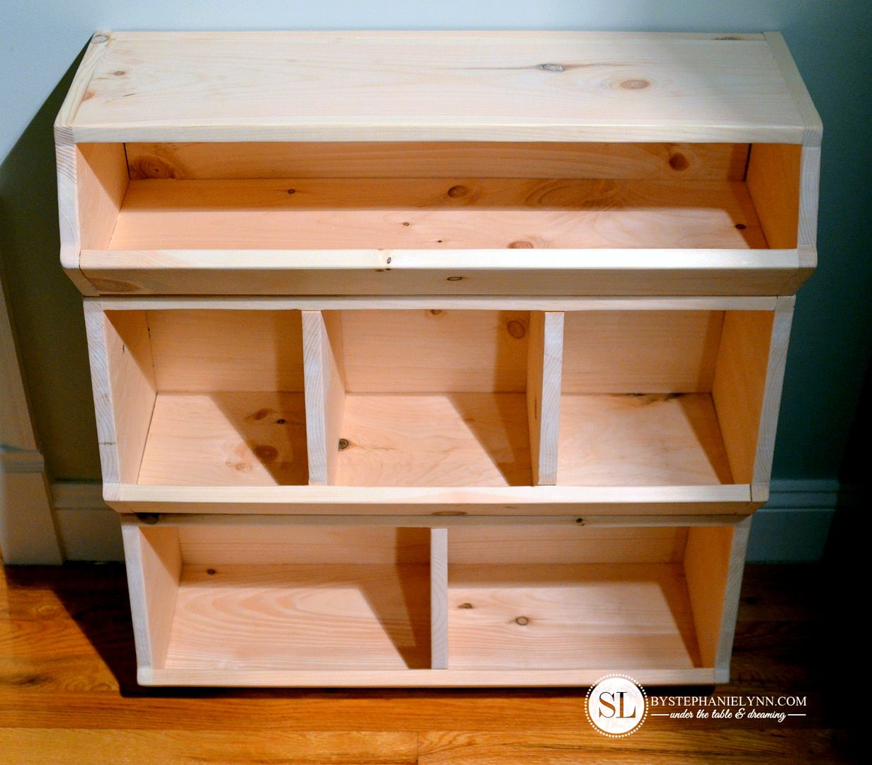 How to Build a Wooden Storage Bin Organizer