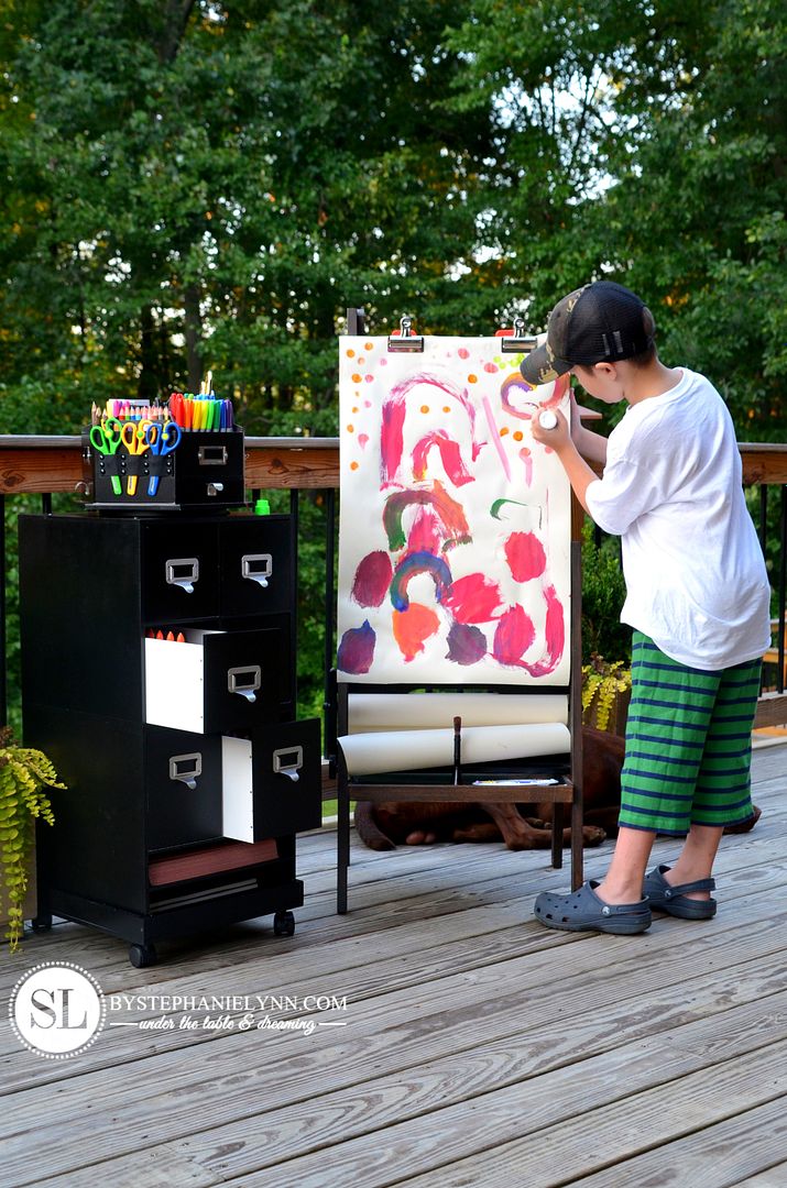 Kids Art Supply Cart #michaelsmakers