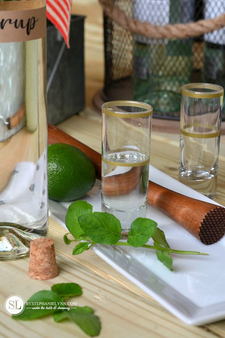 Make Your Own Mojito Drink Party Bar #michaelsmakers 
