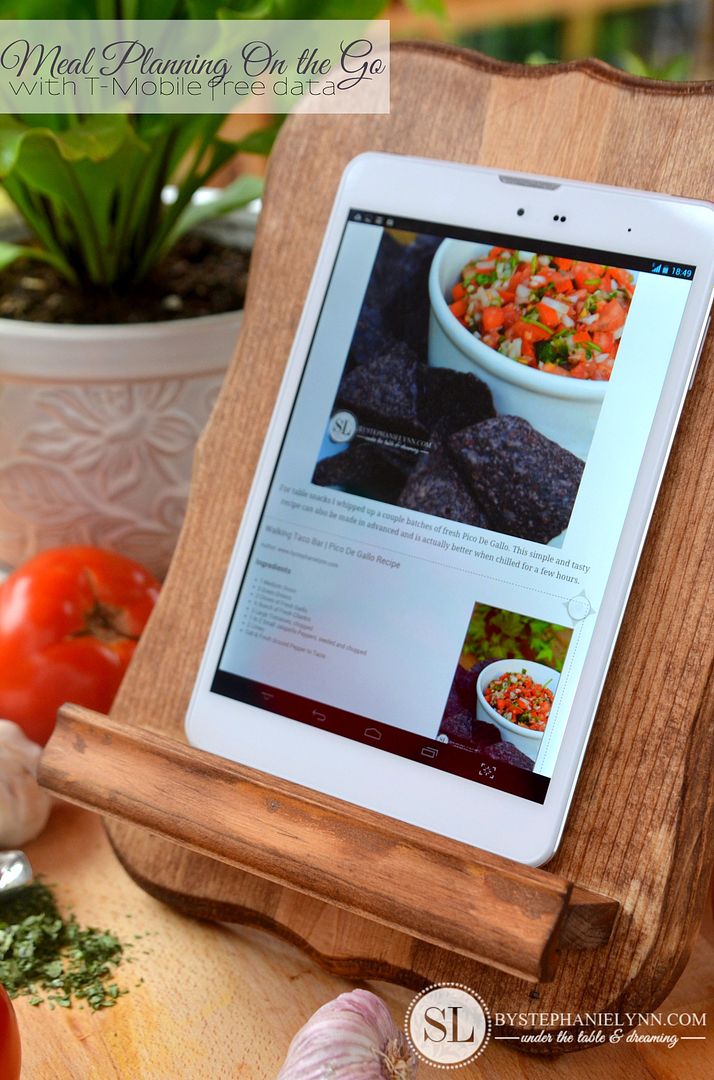 Meal Planning on the Go | with tmobile free data #tablettrio