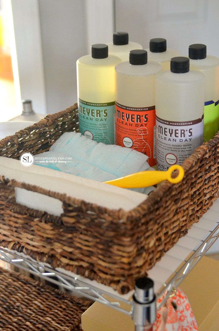 Natural Cleaning Supply Cart #michaelsmakers 