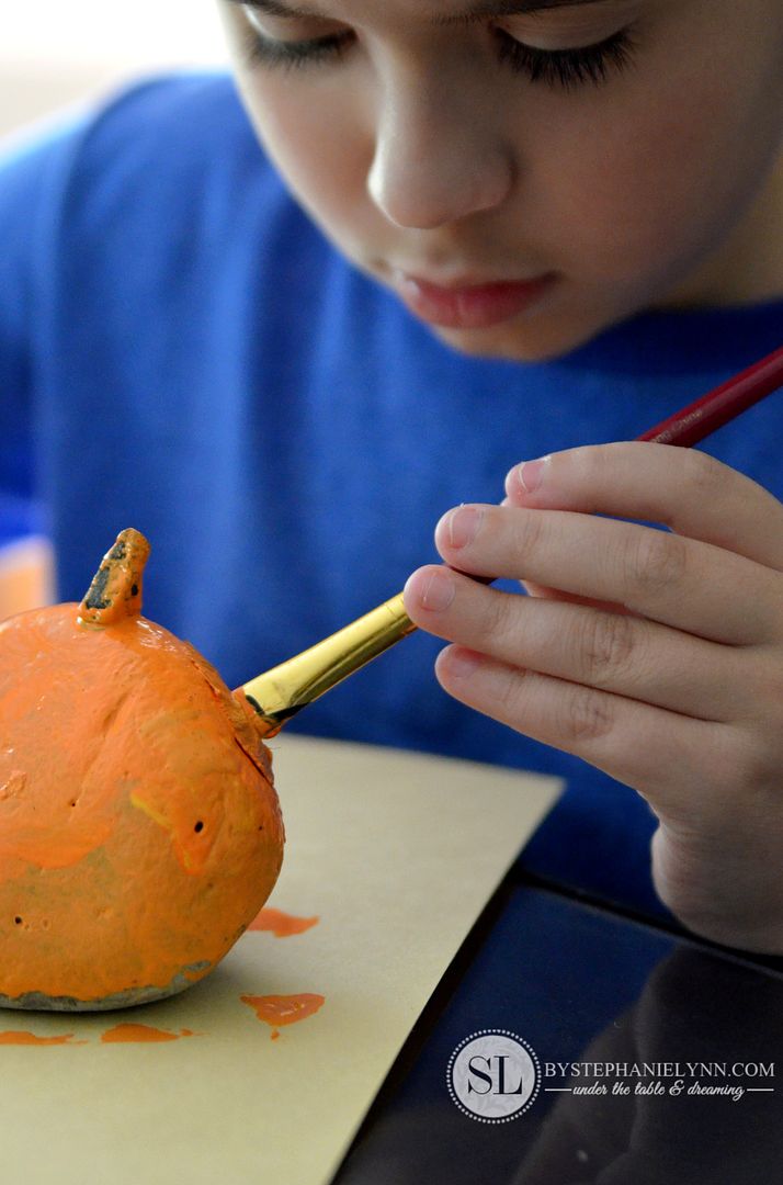 Painted Rock Pumpkins Fall Kids Activity