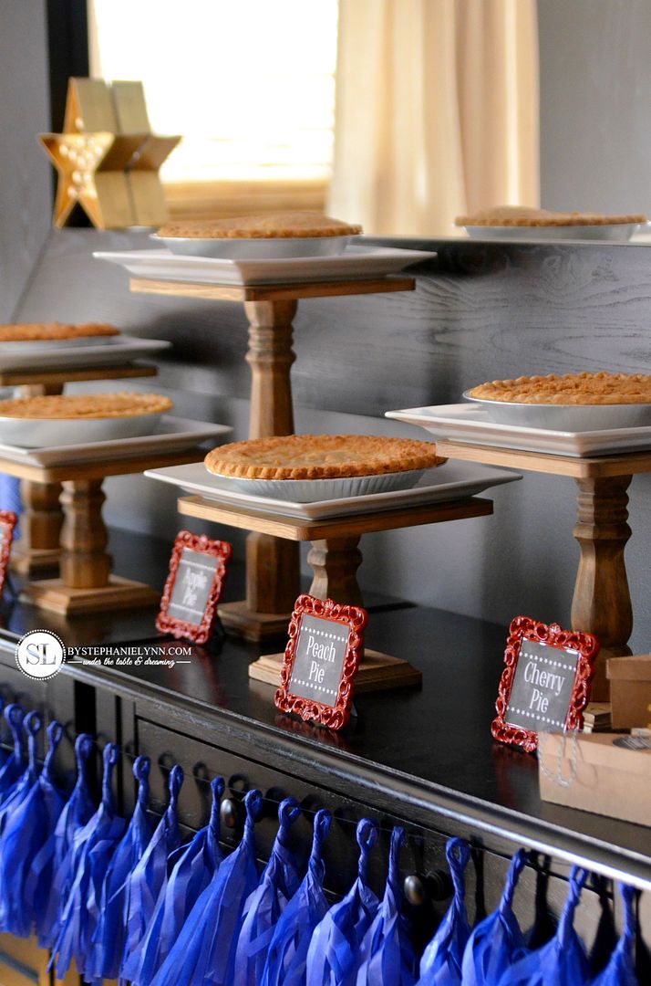 Pie Bar Party Cake Stands #micahelsmakers